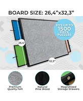 Quokka 1500 Pieces 26.4"x32.3" Puzzle Board, Spinning Jigsaw Puzzle Board with Drawers and Cover