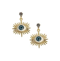 Sohi Women's The Evil Eye's Ray Drop Earrings