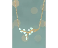 Starfish Project Shared Hope Leaf Necklace in Mint