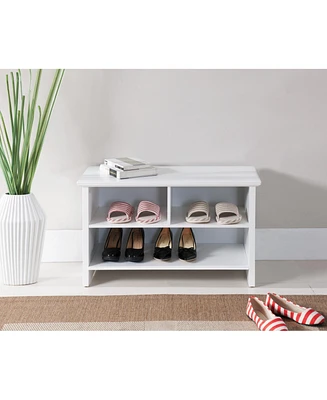 Kings Brand Furniture Worthington 2-Shelf Shoe Bench