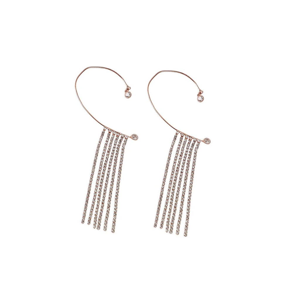 Sohi Women's The Cristal Cuff Earrings