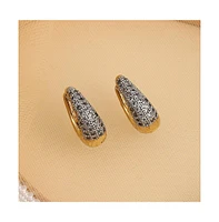 Sohi Women's The Bijou Huggie Hoop Earrings