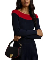 Lauren Ralph Lauren Two-Tone Small Tanner Crossbody Bag