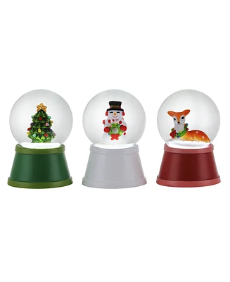 Mr. Christmas Mini Lit Snow Globes, Set of 3