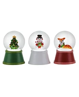 Mr. Christmas Mini Lit Snow Globes, Set of 3