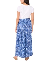 Vince Camuto Women's Printed Wide-Leg Drawstring Pants