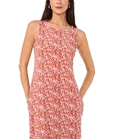 Vince Camuto Women's Printed Keyhole Sleeveless Maxi Dress