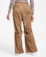 Bar Iii Women's High-Rise Wide-Leg Seamed Pants, Exclusively at Macy's