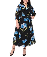 Vince Camuto Plus Floral-Print Maxi Dress