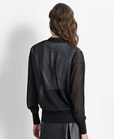 Dkny Women's Sheer Button-Front Cardigan