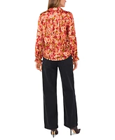 Vince Camuto Women's Floral-Print Button-Front Top