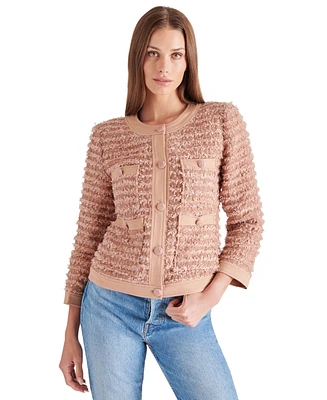 Steve Madden Women's Winter Rose Textured Jacket