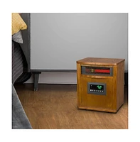 LifeSmart 6 Element 1500W Electric Infrared Quartz Indoor Space Heater, (2 Pack)