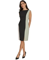 Calvin Klein Petite Colorblocked Sheath Dress