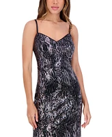 Siena Women's Sequined Fit & Flare Dress