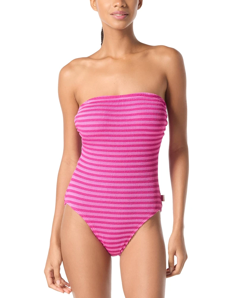 Michael Kors Women's Bandeau One-Piece Swimsuit