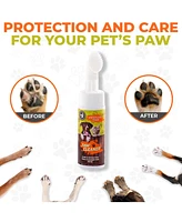 Precious Tails Waterless Foaming Paw Cleaner, Cleanser with Silicone Brush for Pet Grooming for Dogs and Cats, No Rinse