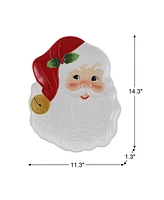 Mr. Christmas 14" Ceramic Santa Serving Platter