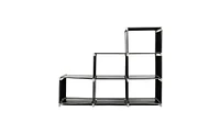 Slickblue Multifunctional 3-Tier Storage Shelf with 6 Compartments, Easy Assembly for Home or Office Organization