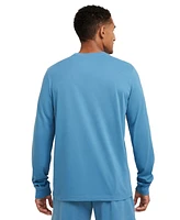 Nike Men's Dri-fit Long Sleeve Crewneck Logo Graphic Fitness T-Shirt
