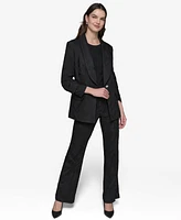 Karl Lagerfeld Paris Women's Jacquard Shawl-Collar Blazer