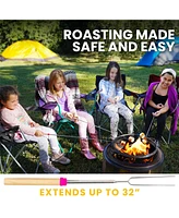 Zulay Kitchen Long Marshmallow Roasting Sticks Extendable Design