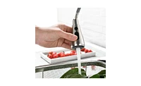 Slickblue High Arc Single Handle Kitchen Faucet with Pull Down Sprayer, Stainless Steel Sink Faucet