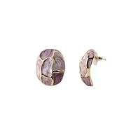 Sohi Women's The Veined Stud Earrings