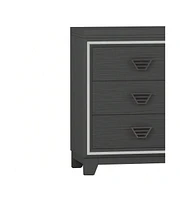 gaomon 6 Drawer Double Dresser, Dresser Closet With Anti-Tip Devices, Metal Handle, Modern Wide Chest Of Drawers, Large Storage Cabinet For Bedroom