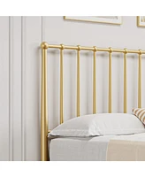 gaomon Full Size Metal Bed Frame with Retro Headboard, 14 Inch Platform Bed Frame Mattress Foundation