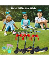 Gyroor H30 Max Electric Scooter for Kids Ages 8-12, 150W Powerful Motor, Bluetooth Music, Dual Brake System, Adjustable Height and Speed, Best Gifts f