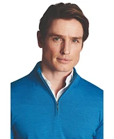 Charles Tyrwhitt Men's Pure Merino Zip Neck Sweater