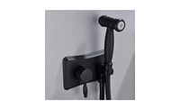 Slickblue Black Stainless Steel Toilet Handheld Bidet Sprayer Kit - Hot and Cold Water Bathroom Spray Set