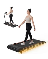 Slickblue Folding Under-Desk Walking Pad Treadmill – 2.5HP, Incline, 0.5-7.5MPH, 265LB Capacity, Dual Speed Control