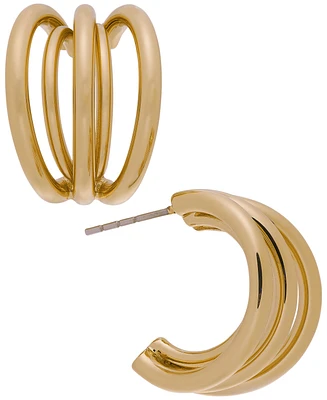 On 34th Small Multi-Split C-Hoop Earrings, 0.78", Created for Macy's