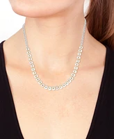 Effy Cultured Freshwater Pearl (6mm) & Cable Chain Collar Necklace in Sterling Silver, 18" + 1" extender