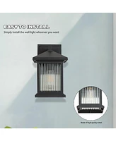 Flynama 1-Light Outdoor Wall Lantern Sconce With No Bulbs Included