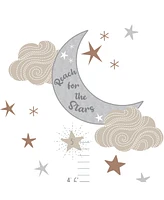 Lambs & Ivy Celestial Moon & Stars Toddler/Kids Growth Chart Wall Decal/Sticker