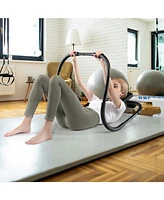 Hongge Portable Ab Trainer with Headrest and Foam Handle for Office Home Gym