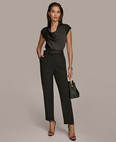 Donna Karan New York Women's Belted Pleated Pants