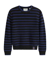 Scotch & Soda Big Boys Yarn Dye Stripe Crew Neck Sweater