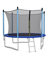 Gymax 10FT Jumping Exercise Recreational Bounce Trampoline for Kids W/Safety Enclosure