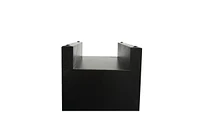 Slickblue S Mirrored Glass Bedside Table with Three Drawers - Elegant Nightstand for Bedroom Storage