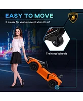 Qaba Lamborghini Revuelto Licensed Kids Ride on Car w/ Suspension,