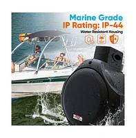 Pyle 6.5" Marine Wakeboard Tower Speakers - 200W Waterproof, Dual Bullet Style, Black (PLMRB65