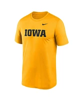 Nike Men's Gold Iowa Hawkeyes Primetime Legend Wordmark T-Shirt