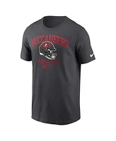 Nike Men's Anthracite Tampa Bay Buccaneers Helmet Essential T-shirt