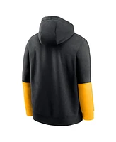 Nike Men's Black/Gold Iowa Hawkeyes 2024 Sideline Club Pullover Hoodie