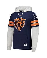 '47 Brand Navy Chicago Bears Double Header Blitz Cornerback Pullover Hoodie