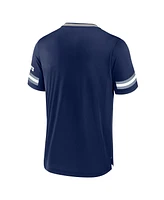 Fanatics Men's Navy Dallas Cowboys Stripe Stacking V-Neck T-Shirt